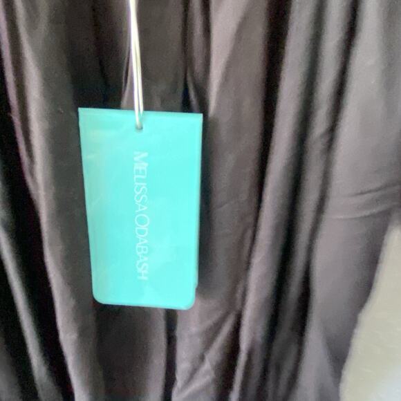 Melissa Odabash Dress Womens Size Medium Ivy Black Mini Off The Shoulder Eyelet - Picture 4 of 9